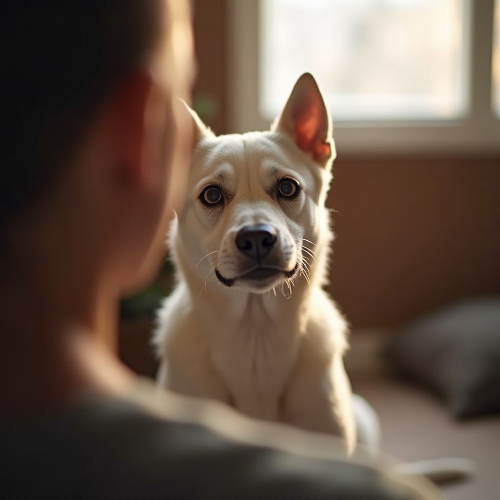 為什麼我的狗只是坐著盯著我看